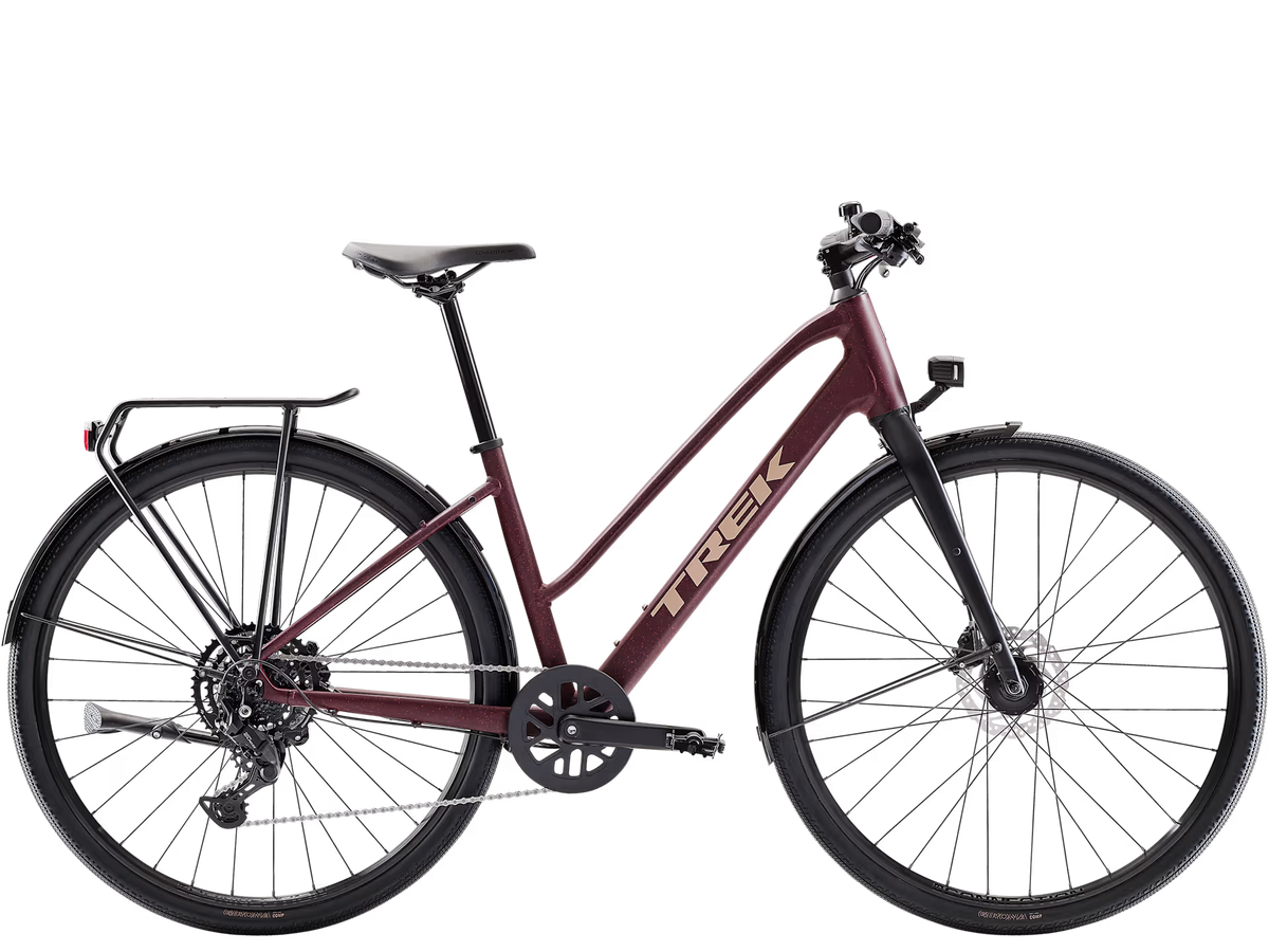 Trek FX Sport AL Equipped Midstep - Cobra Blood / Sedona Red Splatter