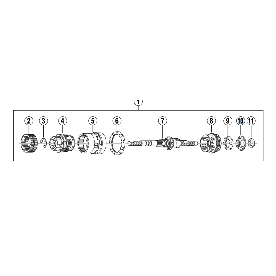Shimano SG-3C40/41 Kuulakartio oikea pölysuojalla