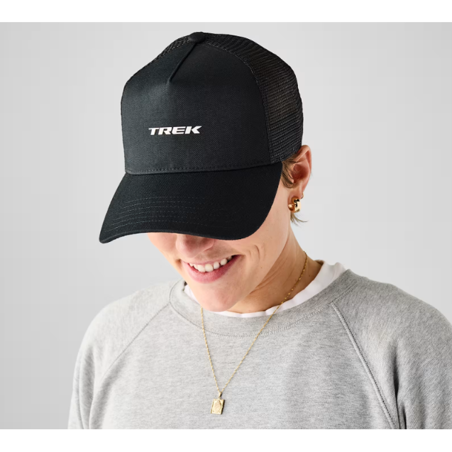 Trek Black Logo Hat - Trucker 2