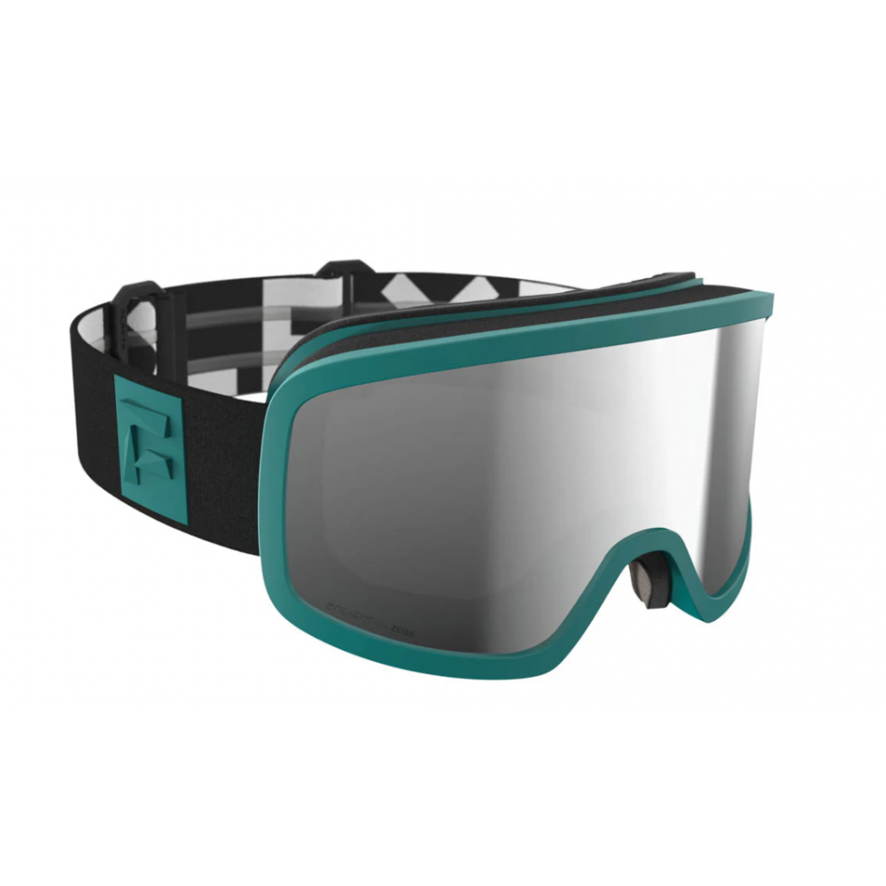 Flaxta Solid - Teal with Silver Mirror laskettelulasit