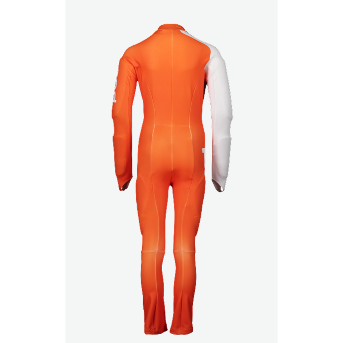 POC Junior Skin GS Ski Racing Suit - Zink Orange / Hydrogen White sykäpuku 2