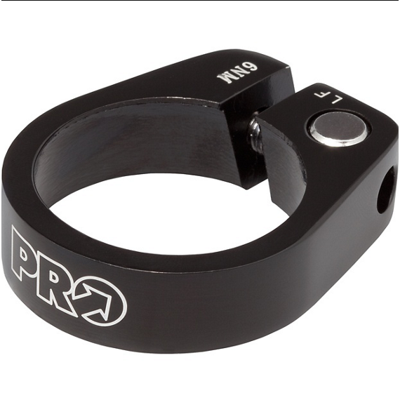 PRO seat clamp alumiini 34.9 musta