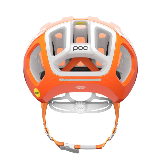 POC Ventral Tempus MIPS pyöräilykypärä - Fluorescent Orange AVIP 4